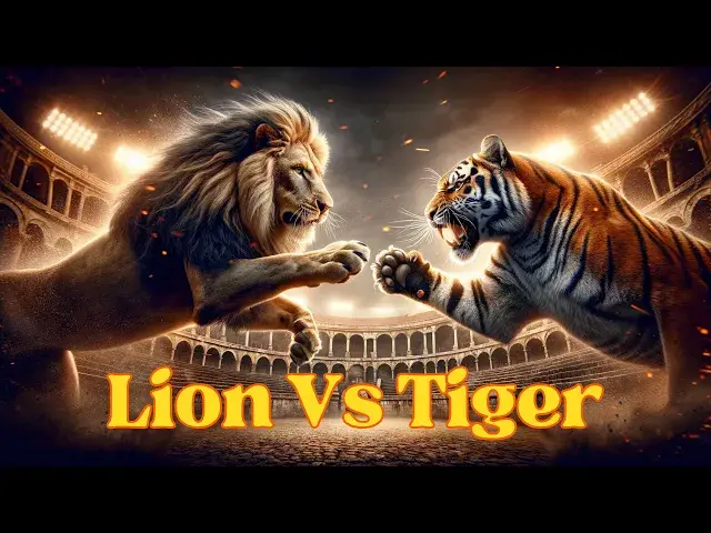 'Video thumbnail for Lion vs Tiger Roar: The Ultimate Sound Clash in the Wild!'
