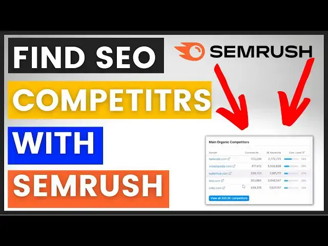 Video thumbnail for How To Find Your SEO Competitors  Quick & Easy? [in 2023]