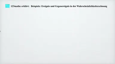 'Video thumbnail for Ereignis und Gegenereignis Beispiele'