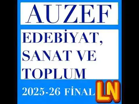 Video thumbnail for Edebiyat Sanat ve Toplum 2025-2026 Final Soruları