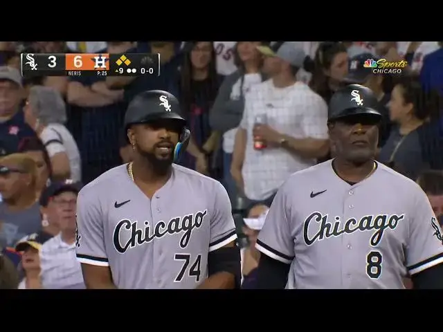 'Video thumbnail for Eloy Jimenez SMACKS a RBI Single, Scoring Tim Anderson! | Chicago White Sox | 4/1/2023'