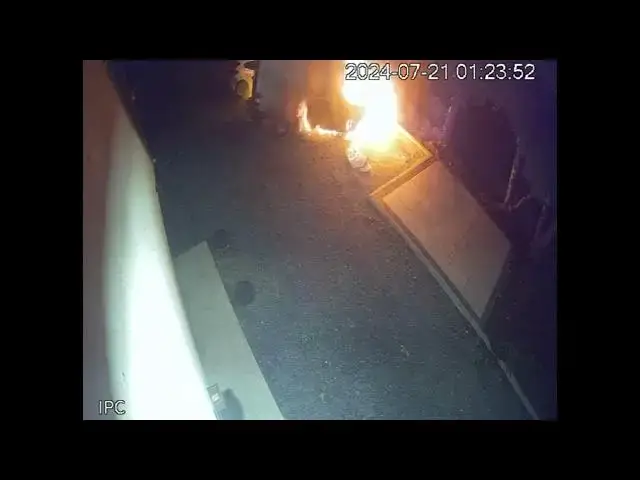 'Video thumbnail for Cars set on fire outside family home in South Armagh'