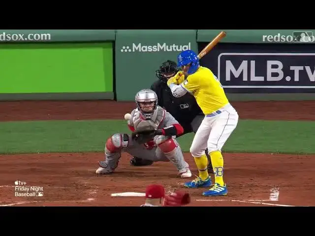 'Video thumbnail for Kike Hernandez SMACKS a RBI Double! | Boston Red Sox | 4/14/2023'