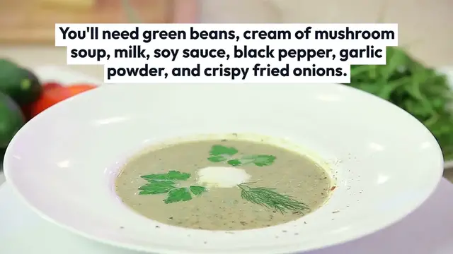 'Video thumbnail for Classic Green Bean Casserole'