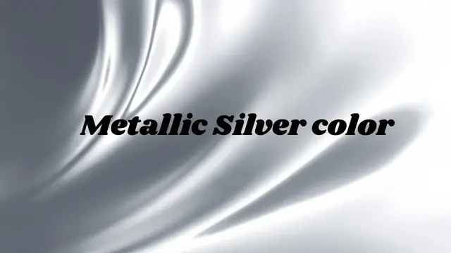 Video thumbnail for Metallic Silver color: video blog