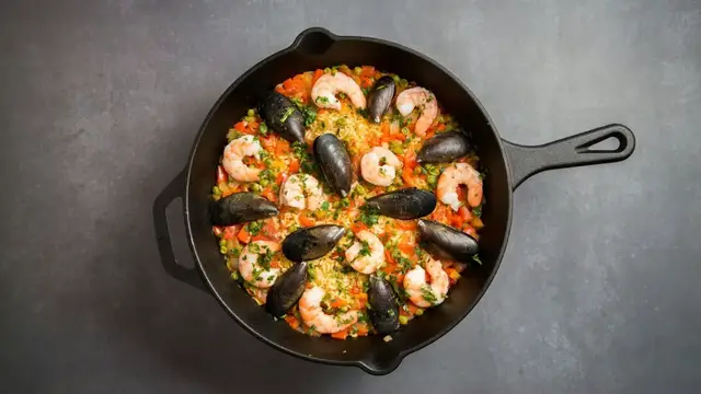 Video thumbnail for The Best Seafood Rice Skillet ('Not Quite Paella') Recipe