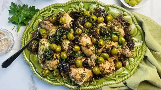 'Video thumbnail for Sweet And Salty Chicken Marbella Recipe'