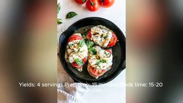 Video thumbnail for caprese chicken recipe