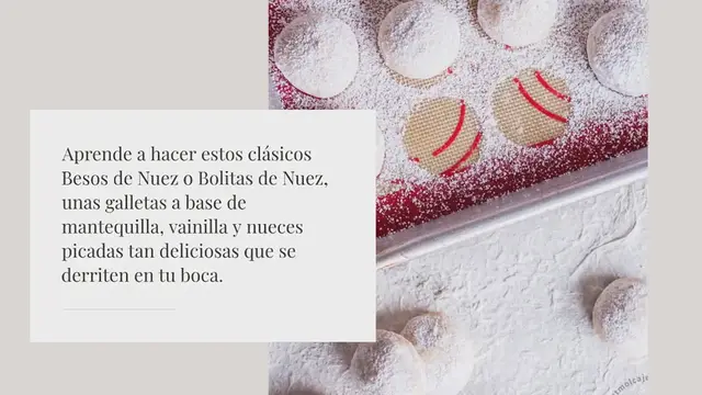 Video thumbnail for BESOS DE NUEZ {bolitas de nuez}