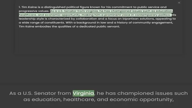 Video thumbnail for progressive values. As a U.S. Senator from Virginia, he has championed issues such as education, healthcare, and economic opportunity, making him a prominent voice in contemporary politics. His leadership style is characterized by collabo
