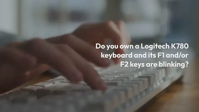 Video thumbnail for Logitech K780 Keyboard F1 And F2 Blinking-Pro Fixes