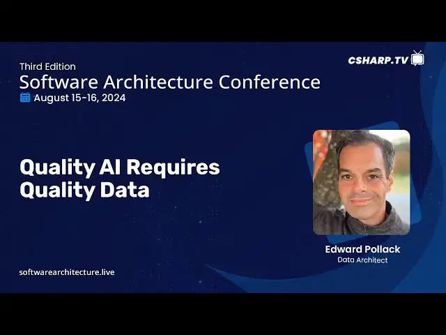 'Video thumbnail for Quality AI Requires Quality Data | Software Architecture Conference'