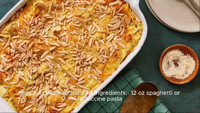Video thumbnail for chicken tetrazzini recipe