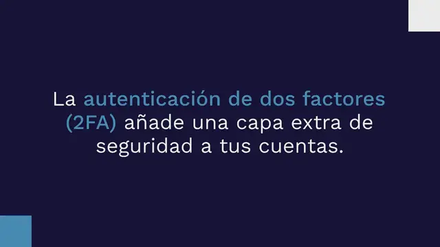 Video thumbnail for Qué es la autenticación de dos factores (2FA) y Cómo funciona?