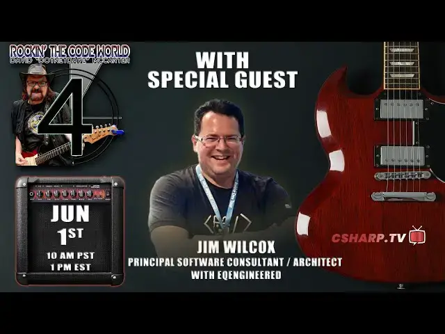 'Video thumbnail for Rockin’ The Code World with dotNetDave ft. Jim Wilcox - Ep. 103'