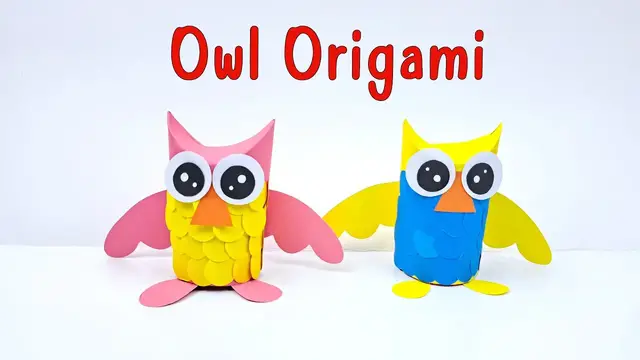 Video thumbnail for How to Make a Paper Owl/DIY Owl Crafts/Easy Paper Crafts