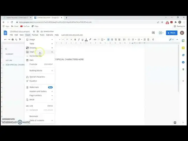 Video thumbnail for How to add special charcters in Google Docs