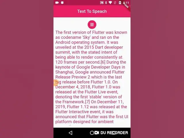 Video thumbnail for Flutter Text-To-Speech ( Android & iOS )
