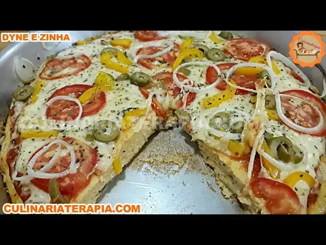 Video thumbnail for Lanche sem Trigo - Pizza Fofinha de Liquidificador Fácil e Rápido.