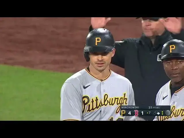 'Video thumbnail for Bryan Reynolds KNOCKS a RBI Single, Scoring Tyler Heineman! | Pittsburgh Pirates | 4/4/2023'