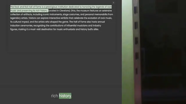 Video thumbnail for music and preserving its rich history. Located in Cleveland, Ohio, the museum features an extensive collection of artifacts, including iconic instruments, stage costumes, and personal memorabilia from legendary artists. Visitors can explo