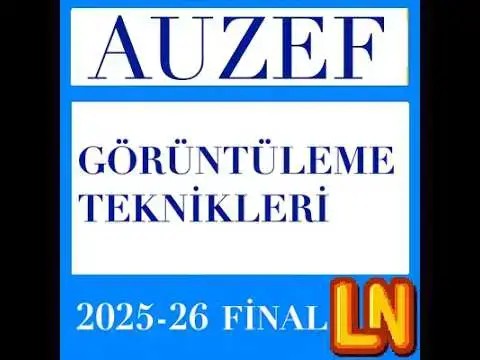 Video thumbnail for Görüntüleme Teknikleri 2025-2026 Final Soruları