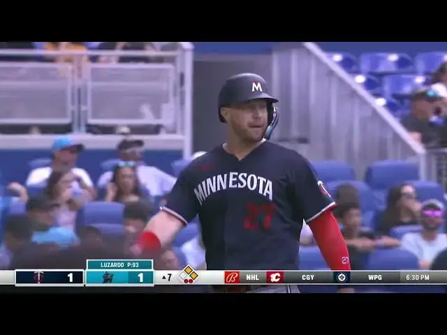 'Video thumbnail for Trevor Larnach CRANKS a RBI Single, Scoring Ryan Jeffers! | Minnesota Twins | 4/5/2023'
