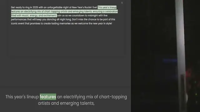 Video thumbnail for Get ready to ring in 2025 with an unforgettable night at New Year's Rockin' Eve! This year's lineup features an electrifying mix of chart-topping artists and emerging talents, ensuring a celebration filled with music, energy, and exciteme