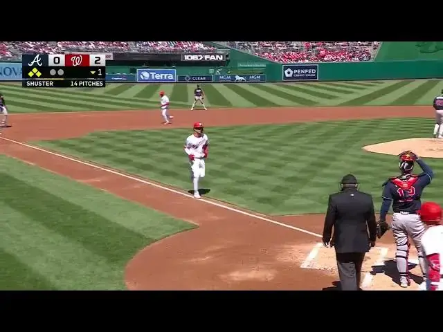 'Video thumbnail for Keibert Ruiz Bases-Loaded Walk, Scoring Joey Meneses! | Washington Nationals | 4/2/2023'