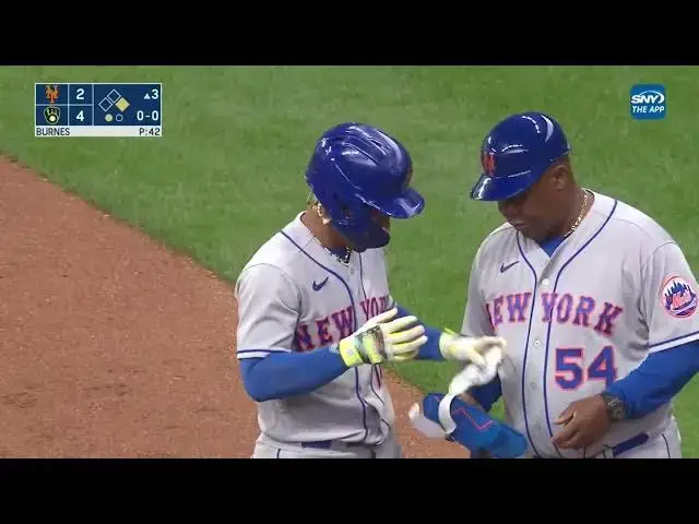 'Video thumbnail for Francisco Lindor KNOCKS a RBI Single, Scoring Starling Marte! | New York Mets | 4/5/2023'