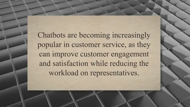 'Video thumbnail for Customer Service Chatbot: How to Improve Your Business'