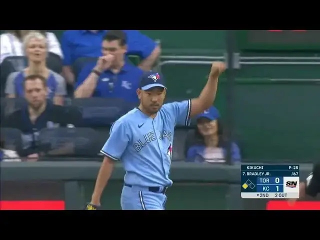 'Video thumbnail for Daulton Varsho THROWS Runner Out at Homeplate! | Toronto Blue Jays | 4/4/2023'