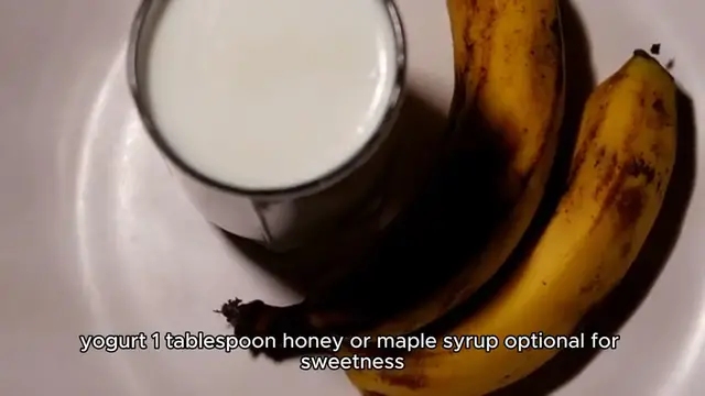 Video thumbnail for banana smooth recipe