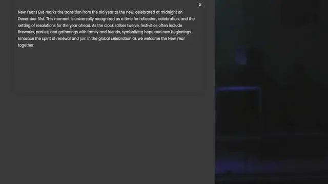 Video thumbnail for December 31st. This moment is universally recognized as a time for reflection, celebration, and the setting of resolutions for the year ahead. As the clock strikes twelve, festivities often include fireworks, parties, and gatherings with
