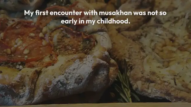 Video thumbnail for Musakhan – Levantine roast chicken on sumac onions & pita bread