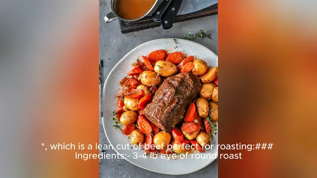 Video thumbnail for eye of round roast recipe