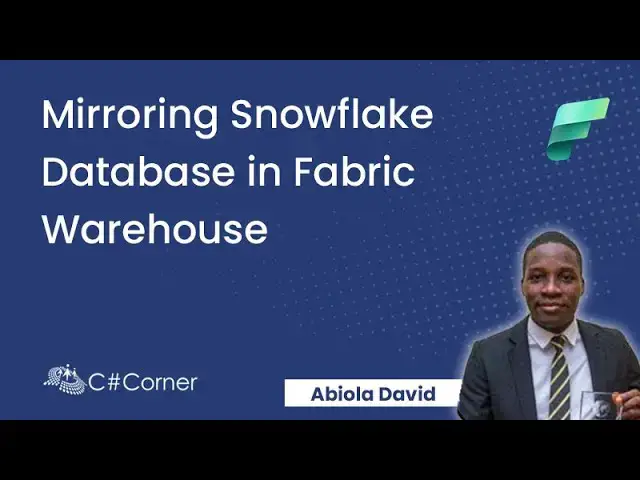 Video thumbnail for Mirroring Snowflake Database in Fabric Warehousing