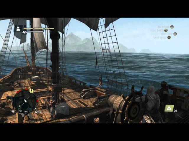 Video thumbnail for Assassin's Creed IV: Black Flag - Schooner Navel Battle, Edward Kenway & Jackdaw Fish Food