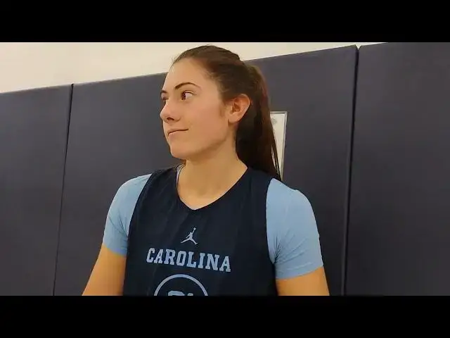 'Video thumbnail for #UNC forward Ciera Toomey at women's basketball media day'