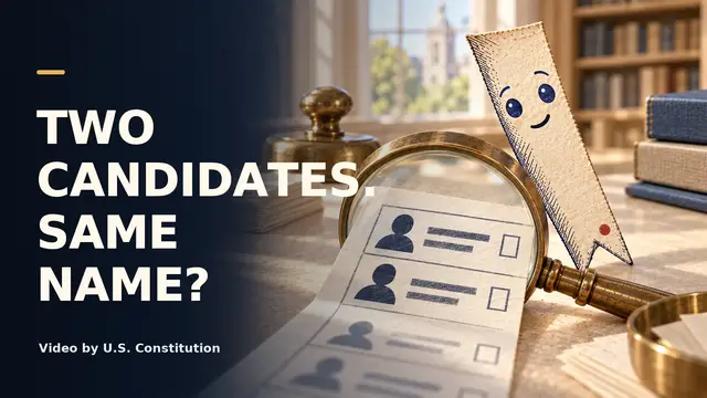 Video thumbnail for Same Names on the Ballot: What the Law Actually Requires