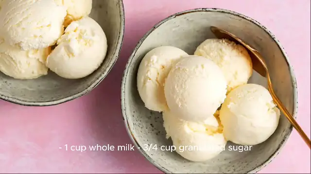 Video thumbnail for vanilla ice cream recipe