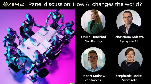 Video thumbnail for Panel discussion: How AI changes the world?
