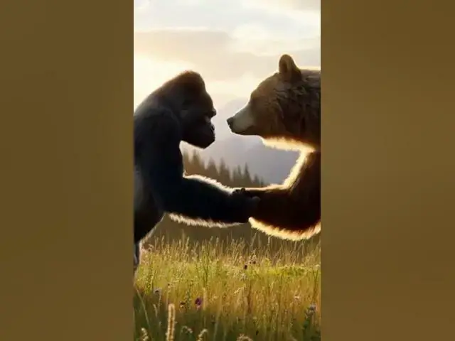 Video thumbnail for Mr. Heckler's Pets: Gorilla v Bear Ends in the Most Unexpected Way #motivation #friendship #powerful