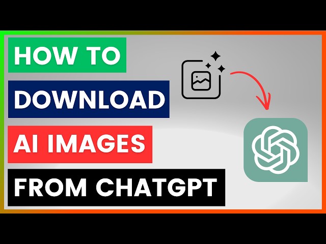 Video thumbnail for How To Download AI Images Form ChatGPT? [in 2026]
