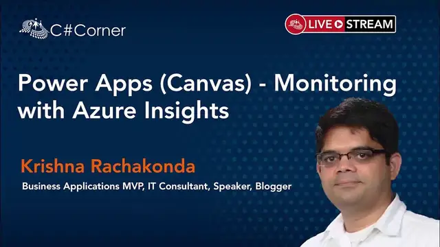 'Video thumbnail for Power Apps (Canvas) - Monitoring with Azure Insights || Power Platform Virtual Conference'