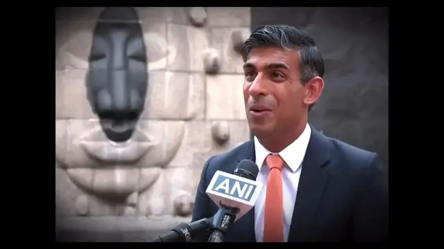 'Video thumbnail for UK PM Rishi Sunak speaks on India hosting G20 Summit, Khalistan issue & his Hindu roots'
