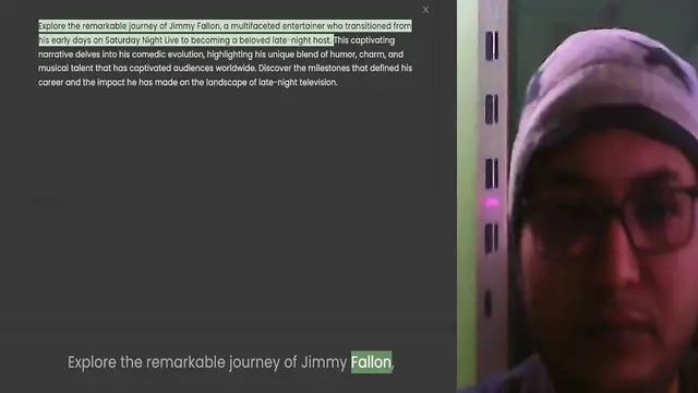 'Video thumbnail for Explore the remarkable journey of Jimmy Fallon, a multifaceted entertainer who transitioned from his early days on Saturday Night Live to becoming a beloved late-night host. This captivating narrative delves into his comedic evolution, hi'