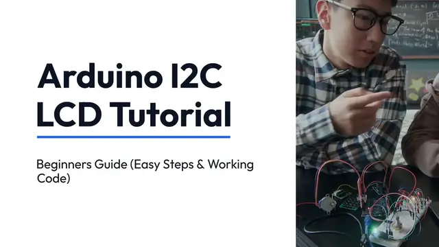 Video thumbnail for Arduino I2C LCD Tutorial Beginners Guide
