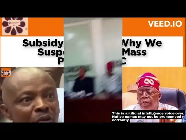 Video thumbnail for Subsidy Removal: Why We Suspend Strike, Mass Protest - NLC ~ OsazuwaAkonedo
