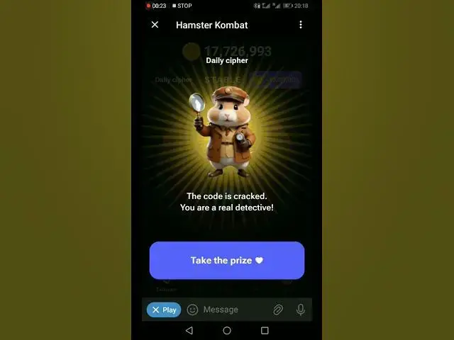 Video thumbnail for 27th June Hamster Kombat Daily Cipher Morse Code #shorts